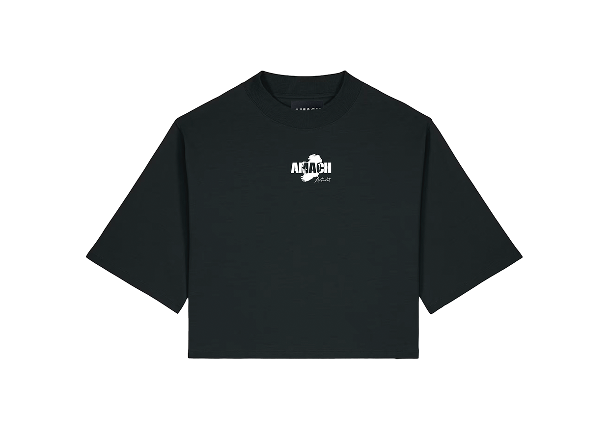 Aontacht Crop Tee Black