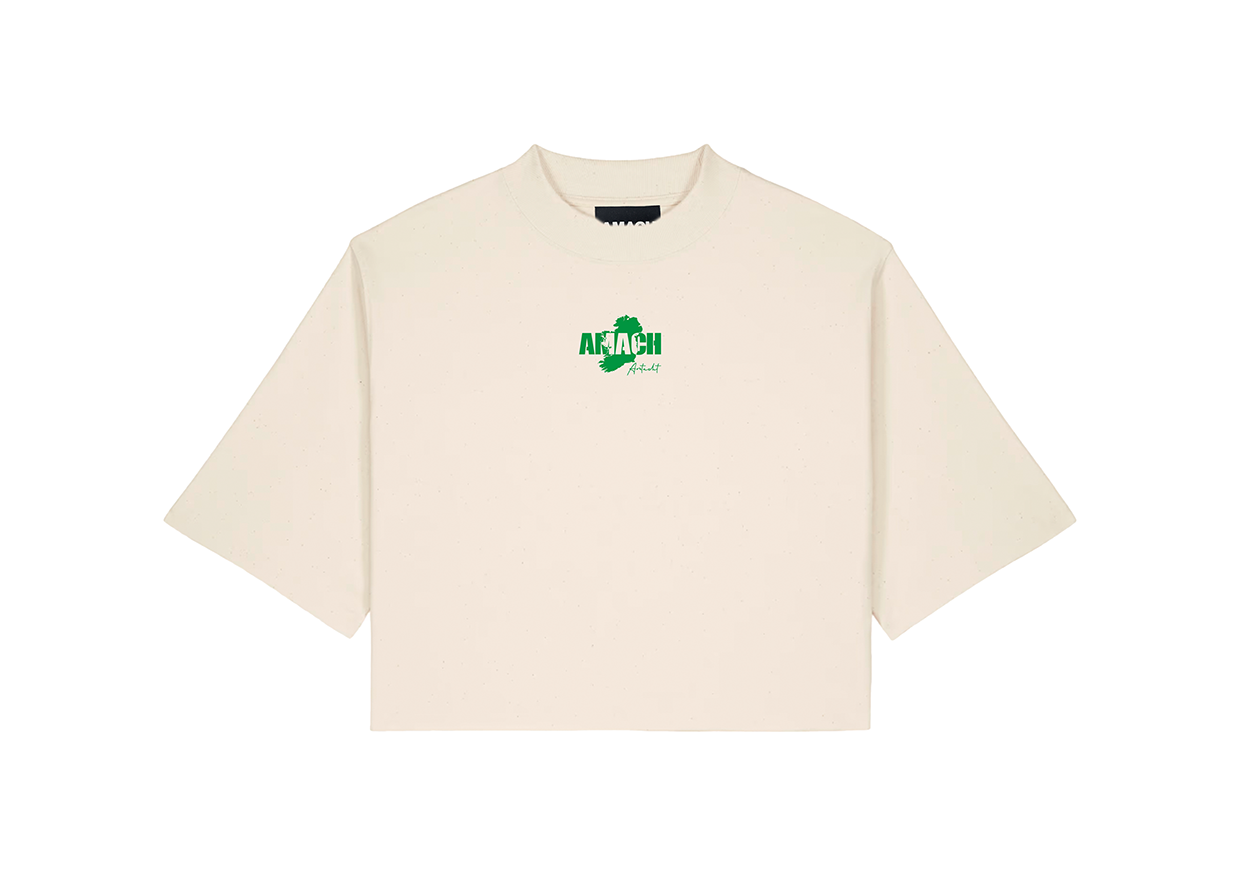Aontacht Crop Tee Cream
