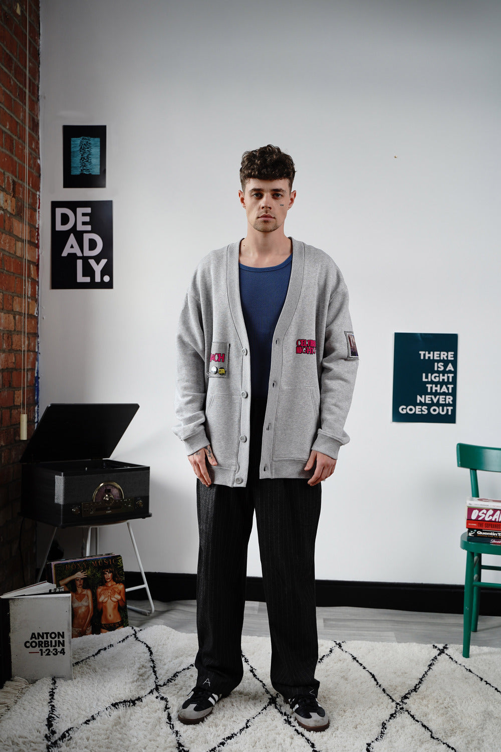 CELTRONIC NIGHTS CARDIGAN GREY