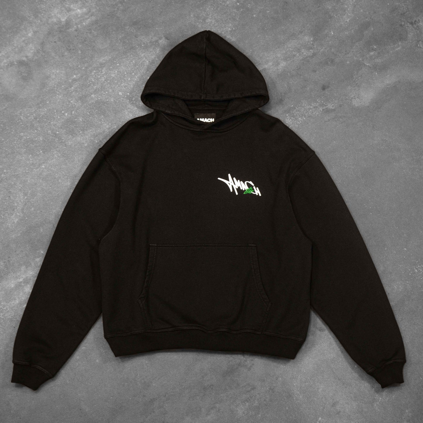 Black Radial Hoodie