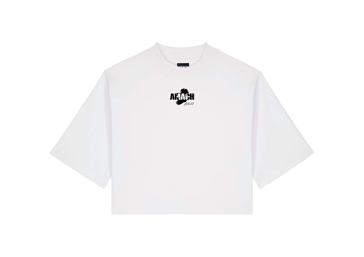 Aontacht Crop Tee White