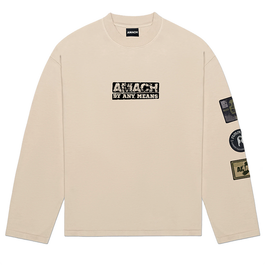 BAM Long-sleeve Cream T-shirt