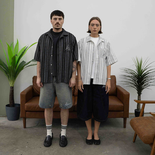 Short Sleeve Cuban Shirt Black