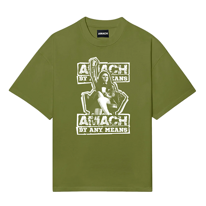 AMACH Bernie charity t-shirt featuring a screen-printed image of Bernadette Devlin