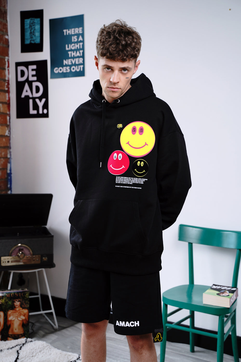 4 smiley face discount hoodie