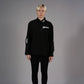 Existentialism Satin Shirt Black