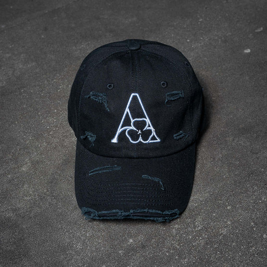 Distressed Cap Black
