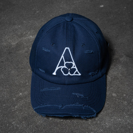 Distressed Cap Navy