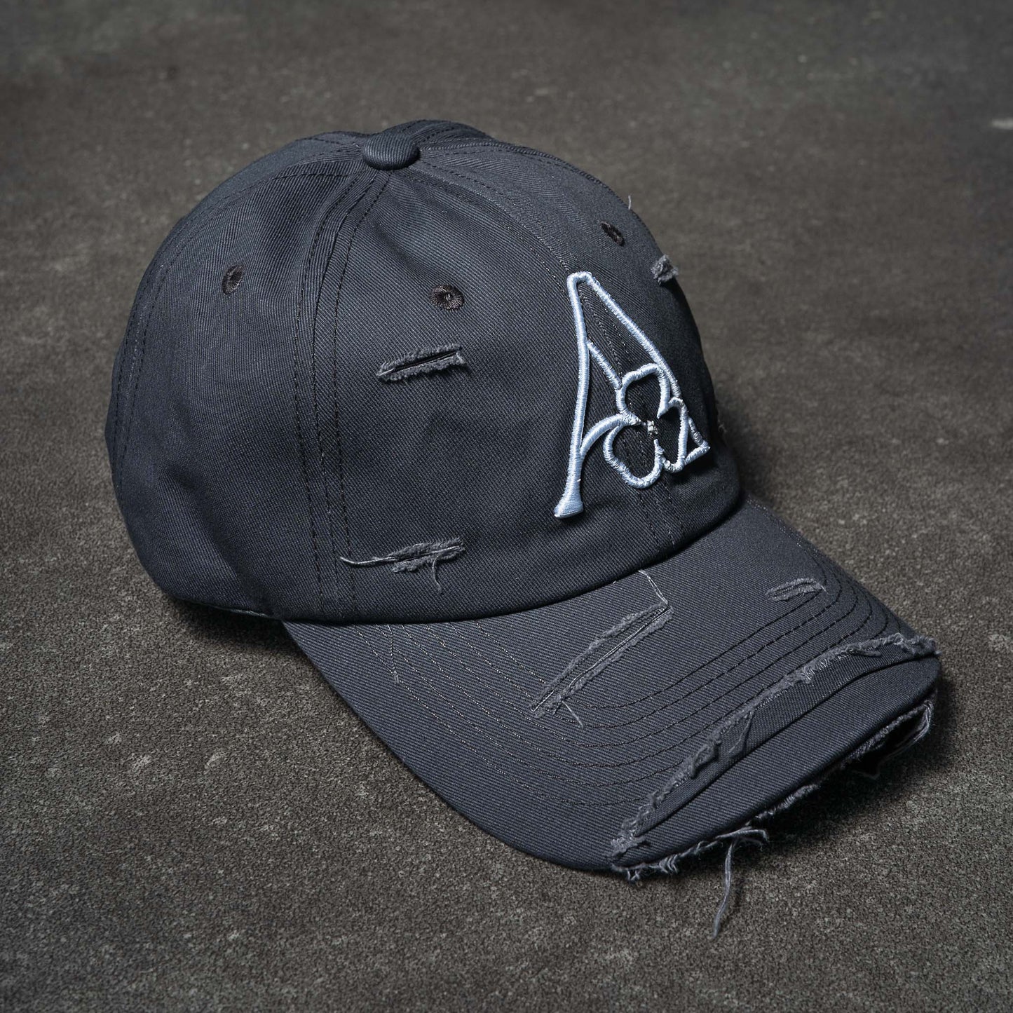 Distressed Cap Grey