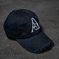 Distressed Cap Black