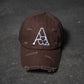 Distressed Cap Brown