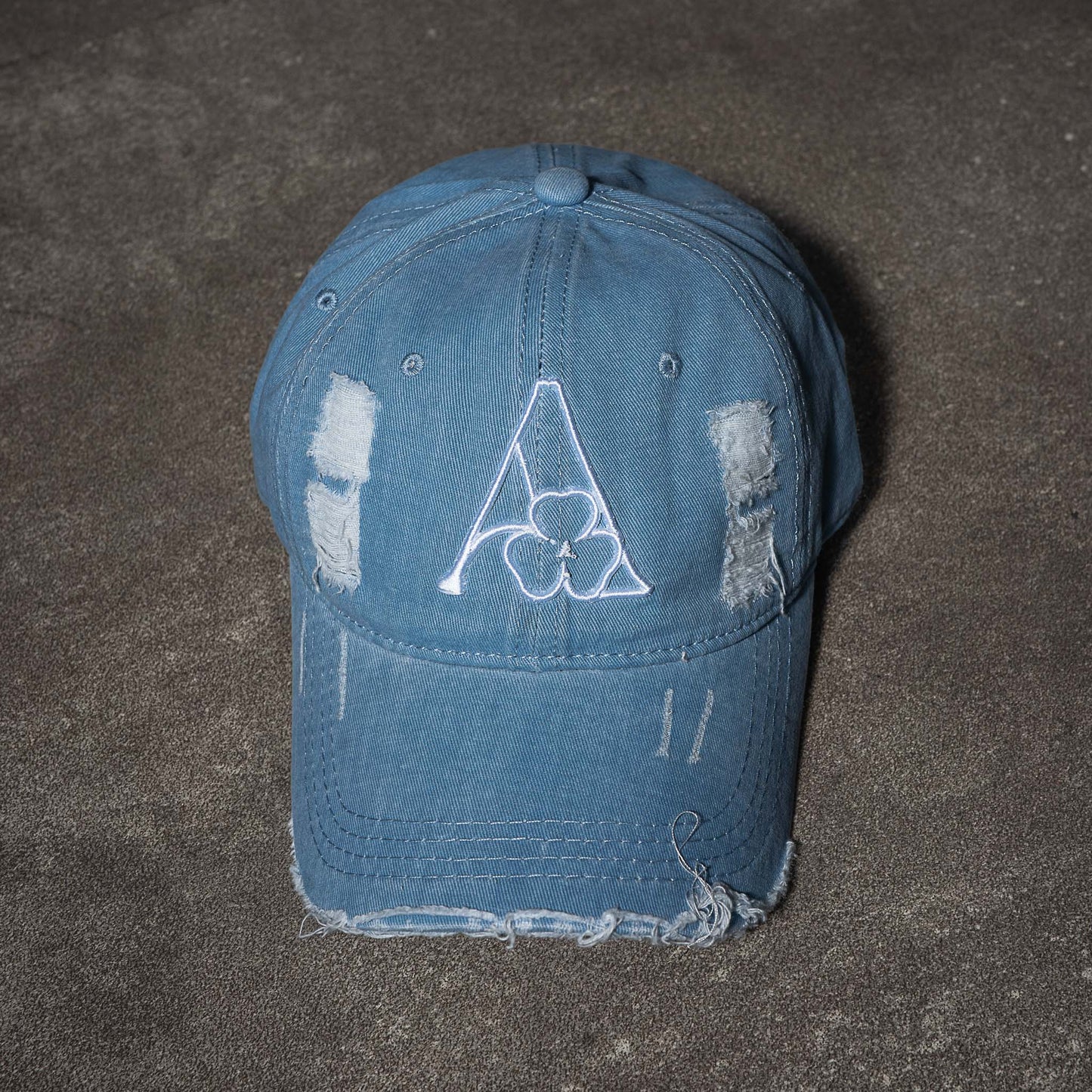 Distressed Cap Sky Blue