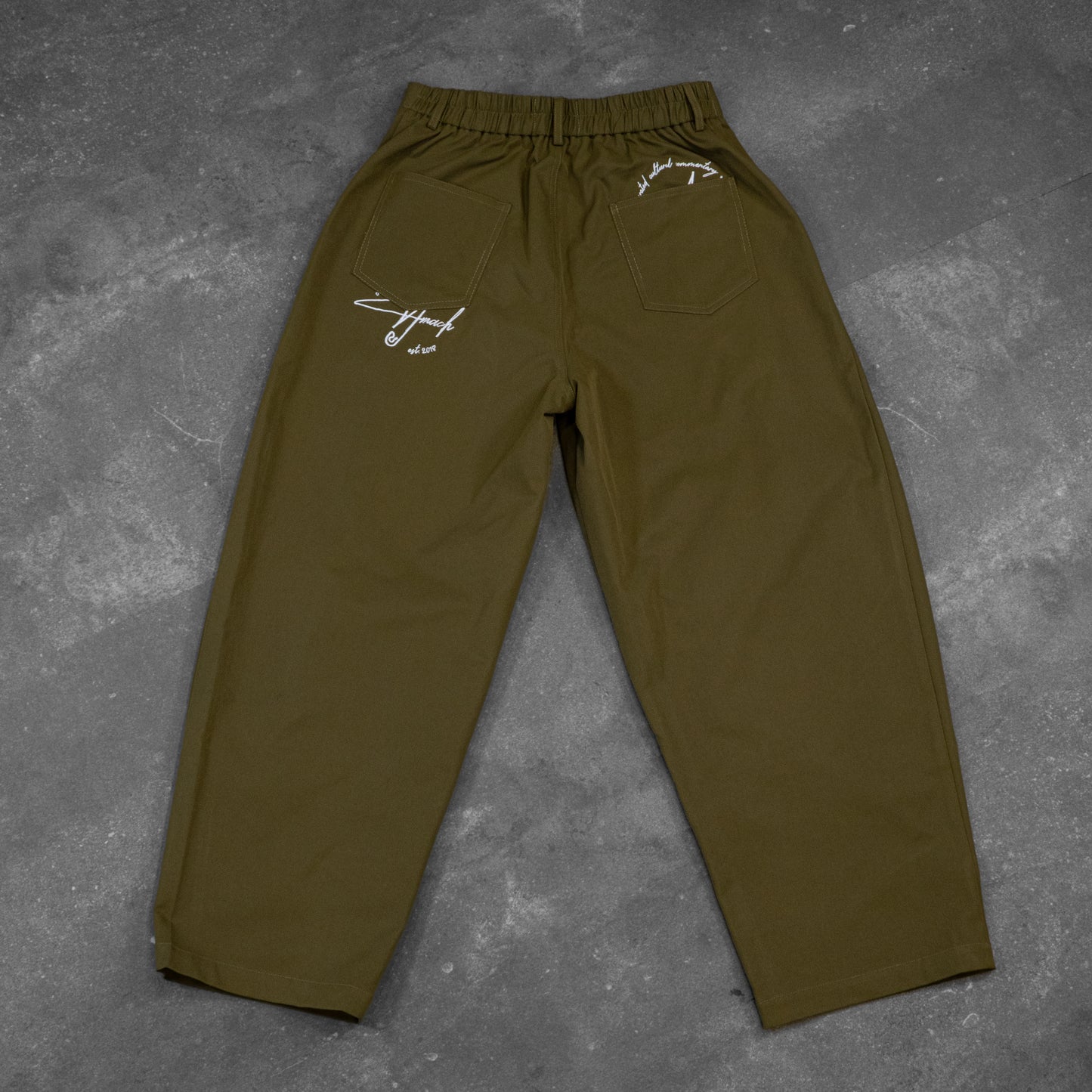 Olive Green Signature Trousers