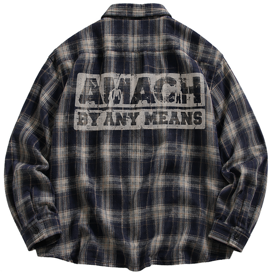 BAM Plaid Shirt Navy